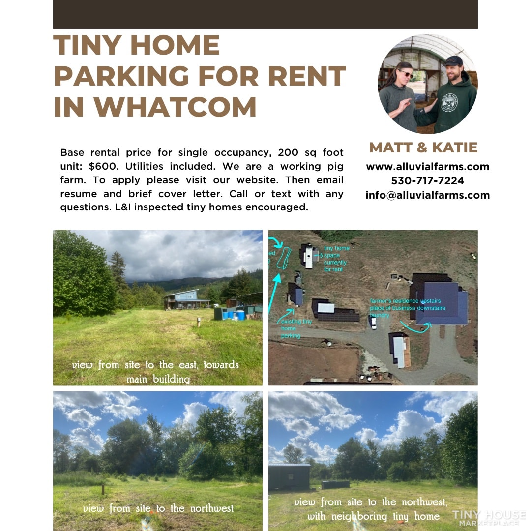 Tiny house parking for rent in NW Washington state - Image 1 Thumbnail