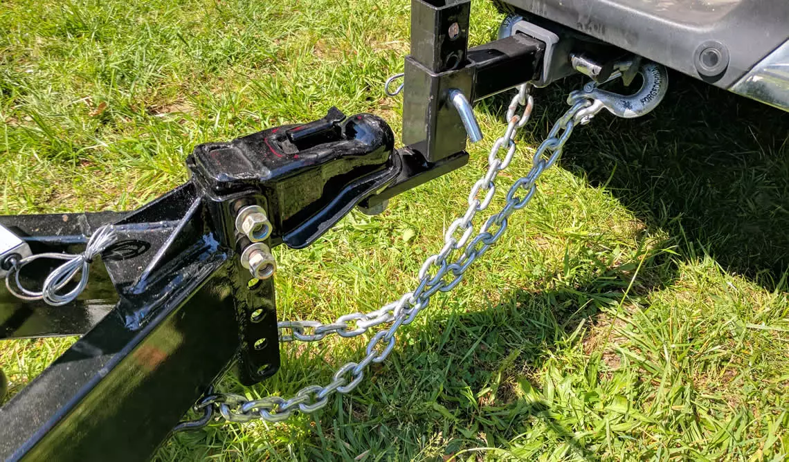 Trailer with Chains Attached