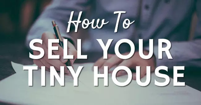 How to sell your tiny house