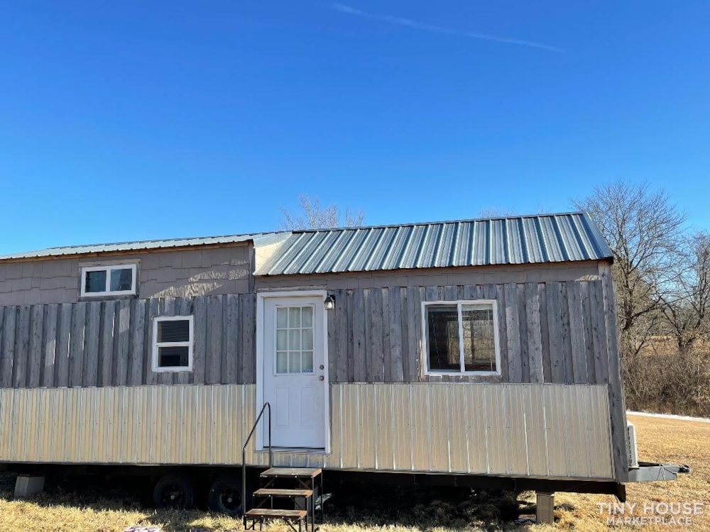 10 X 30 tiny home with unique wood features on trailer - Image 1 Thumbnail