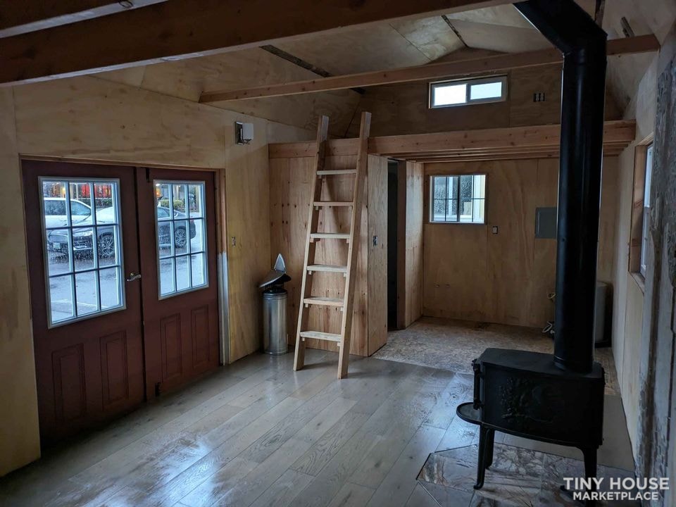12x24' Double Lofted Barn - Partially Finished Tiny Cabin - Image 2 Thumbnail
