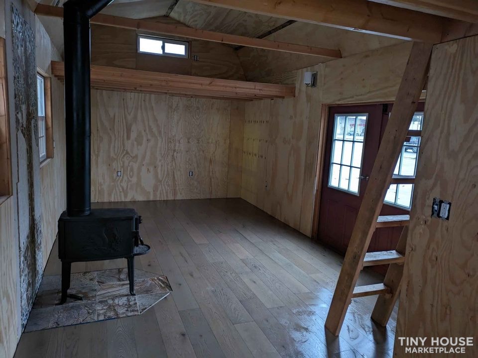12x24' Double Lofted Barn - Partially Finished Tiny Cabin - Image 4 Thumbnail