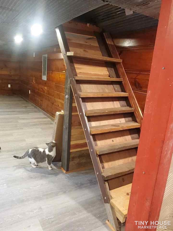 12x32 portable building tiny house finished with full loft - not with land - Image 2 Thumbnail