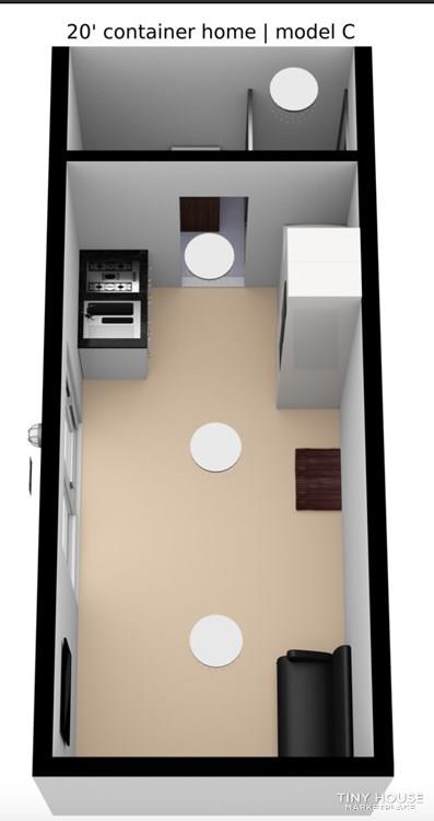 20 ft Container Home | "The Cleveland" Model - Image 3 Thumbnail