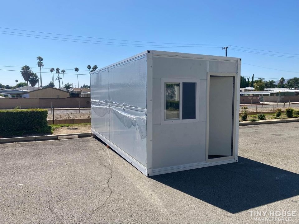 20x8 Tiny House Mobile Office EPS Insulated Shed PopUp House Shelter ADU - Image 1 Thumbnail
