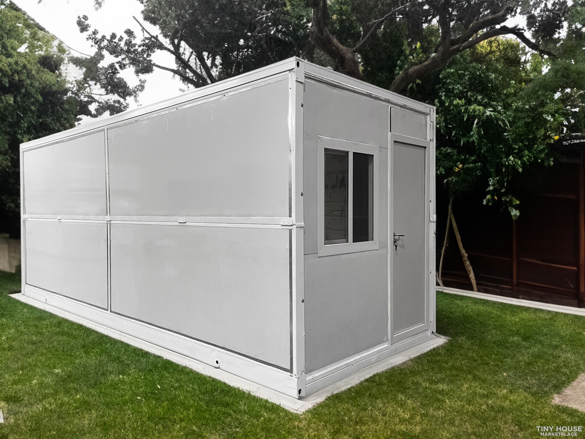 20x8 Tiny House Mobile Office EPS Insulated Shed PopUp House Shelter ADU - Image 3 Thumbnail