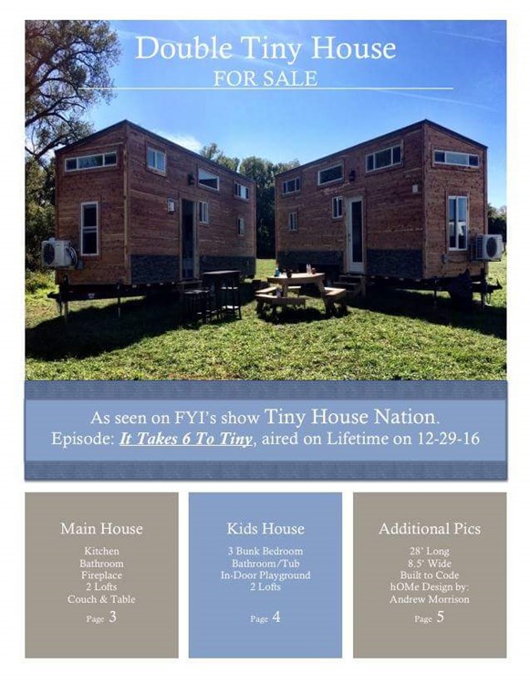 Big Fam Double Tiny House (sleeps 6-10)
