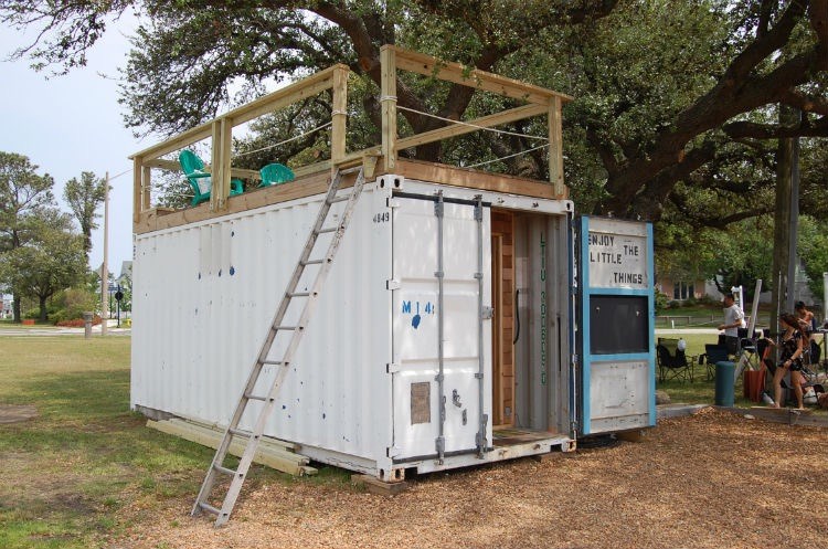 "Enjoy the Little Things" shipping container tiny home