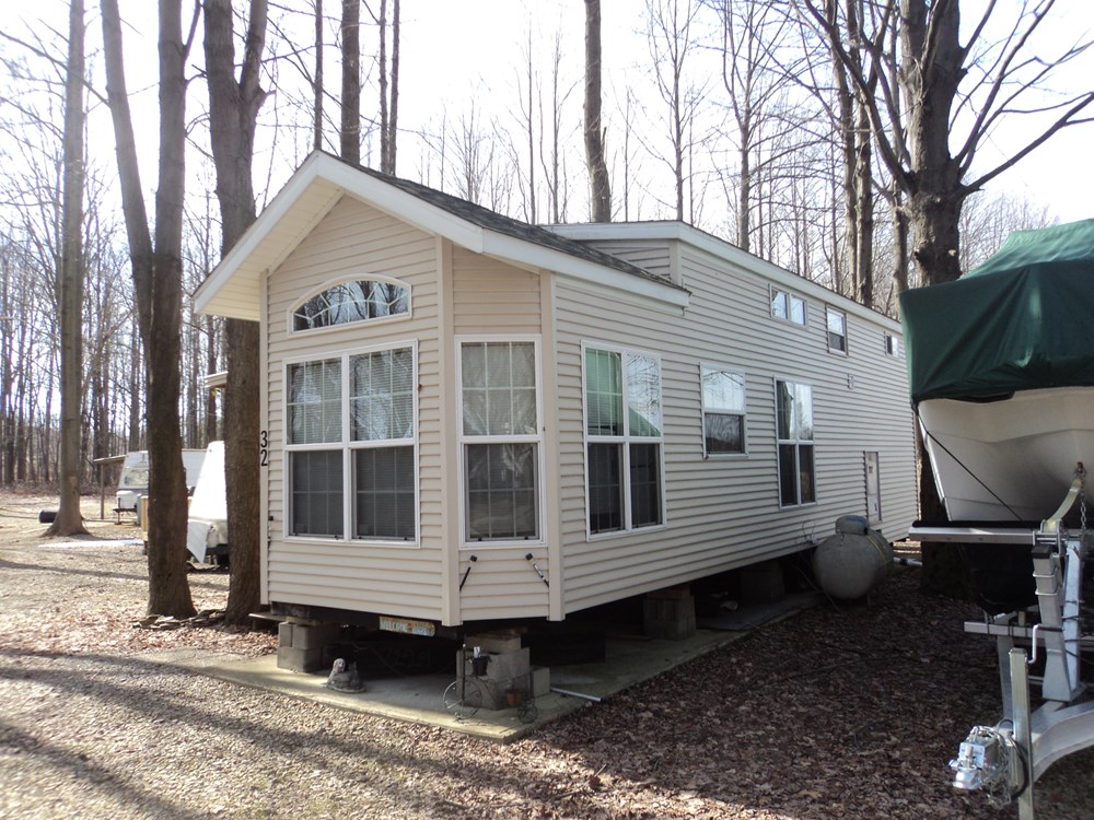 Two story tiny house park model