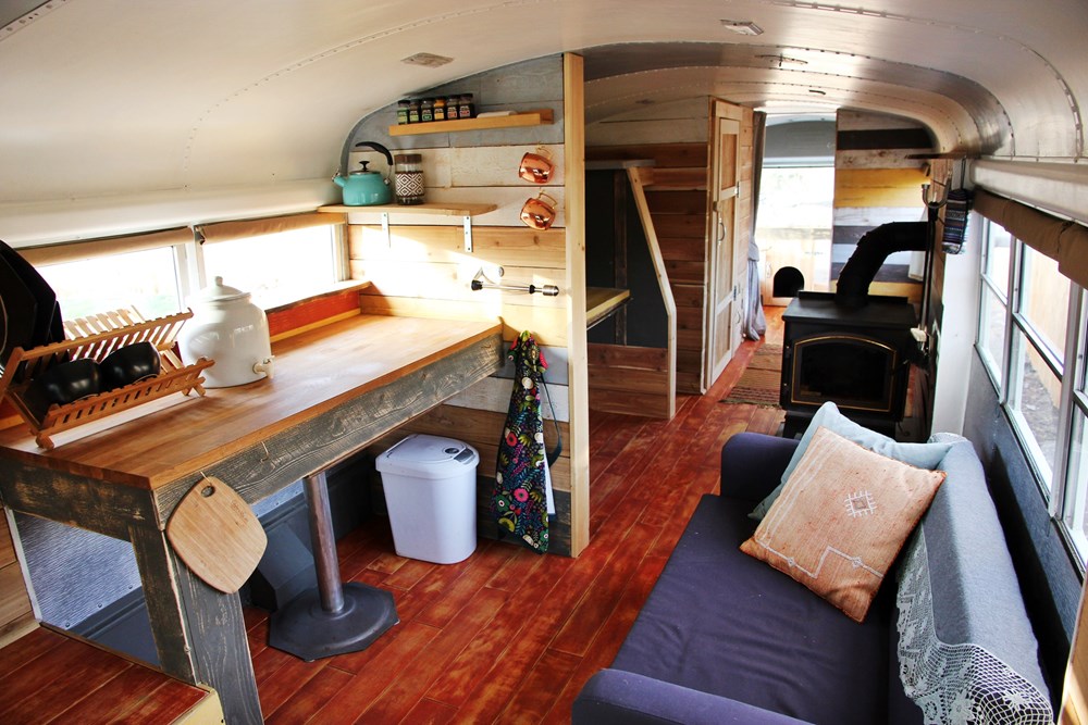 School Bus Converted to Amazing Tiny Home - Image 4 Thumbnail