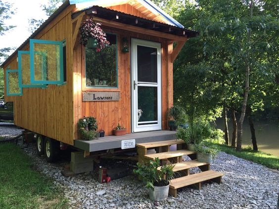 240 sq ft Gooseneck Tiny Home on Wheels in NC