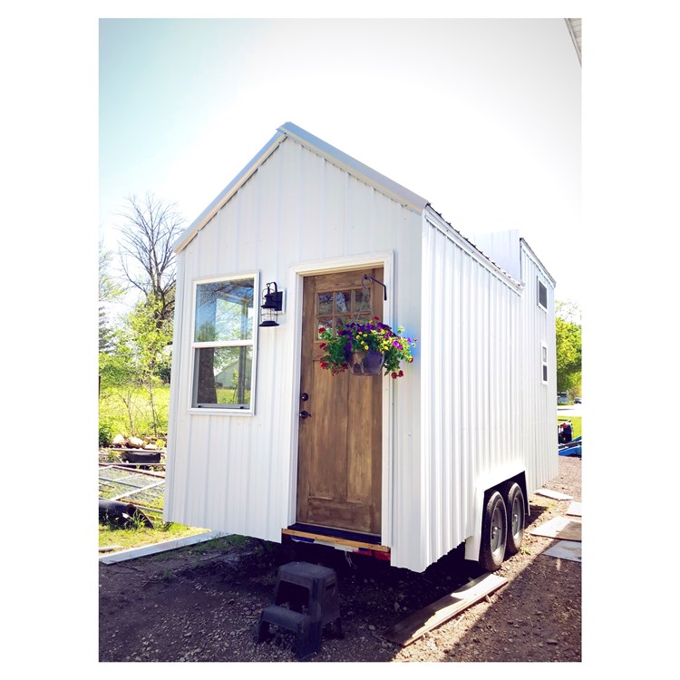 New construction farmhouse on wheels