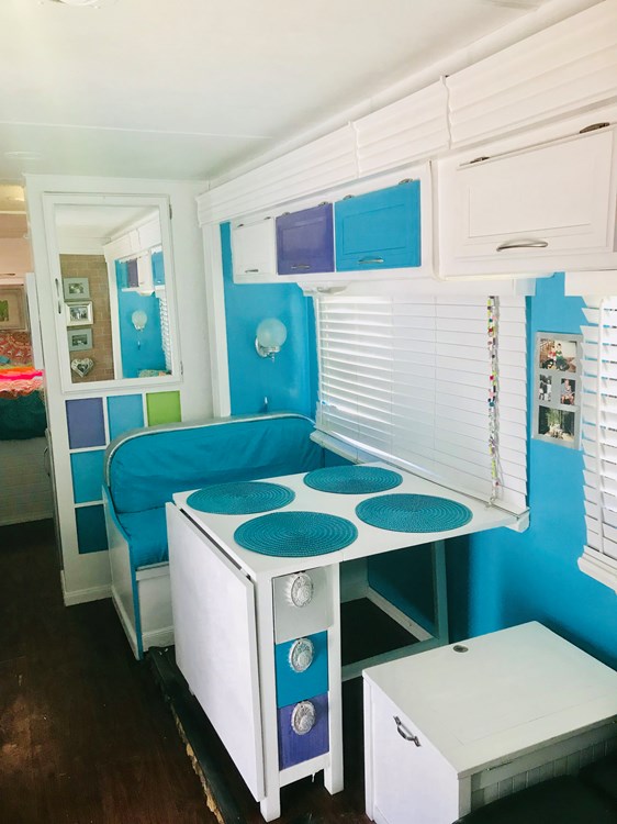 2013 Thor Freedom Elite converted into a tiny house. 