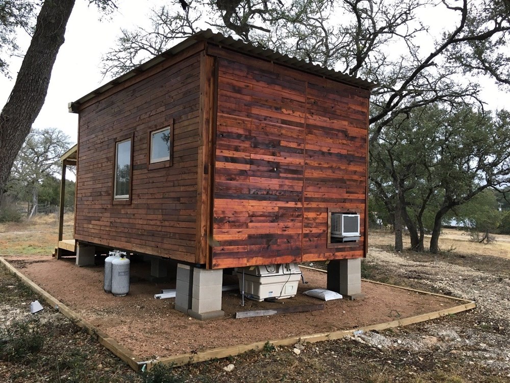 Tiny House 12x16 w reclaimed Wood & modern SIP Constructed w Clever Innovations - Image 2 Thumbnail