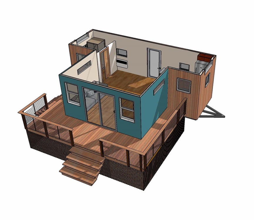 Expandable, movable not-so-tiny house - Image 2 Thumbnail