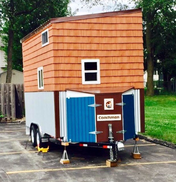 Cedar/birch Tiny house finished on HD trailer 8x16 - Image 2 Thumbnail