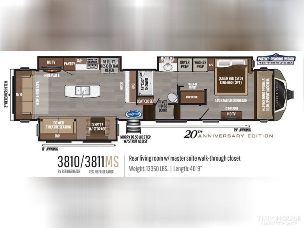 2019 Keystone Montana 5th Wheel: Park it or hit the open road! - Image 2 Thumbnail