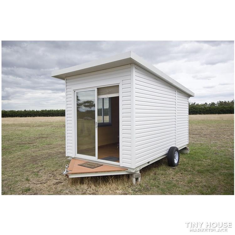 cheap prefab modular mobile prefab tiny house on wheels trailer  - Image 1 Thumbnail