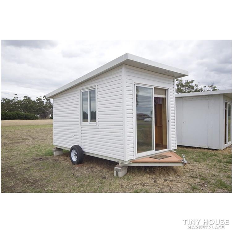 cheap prefab modular mobile prefab tiny house on wheels trailer  - Image 2 Thumbnail