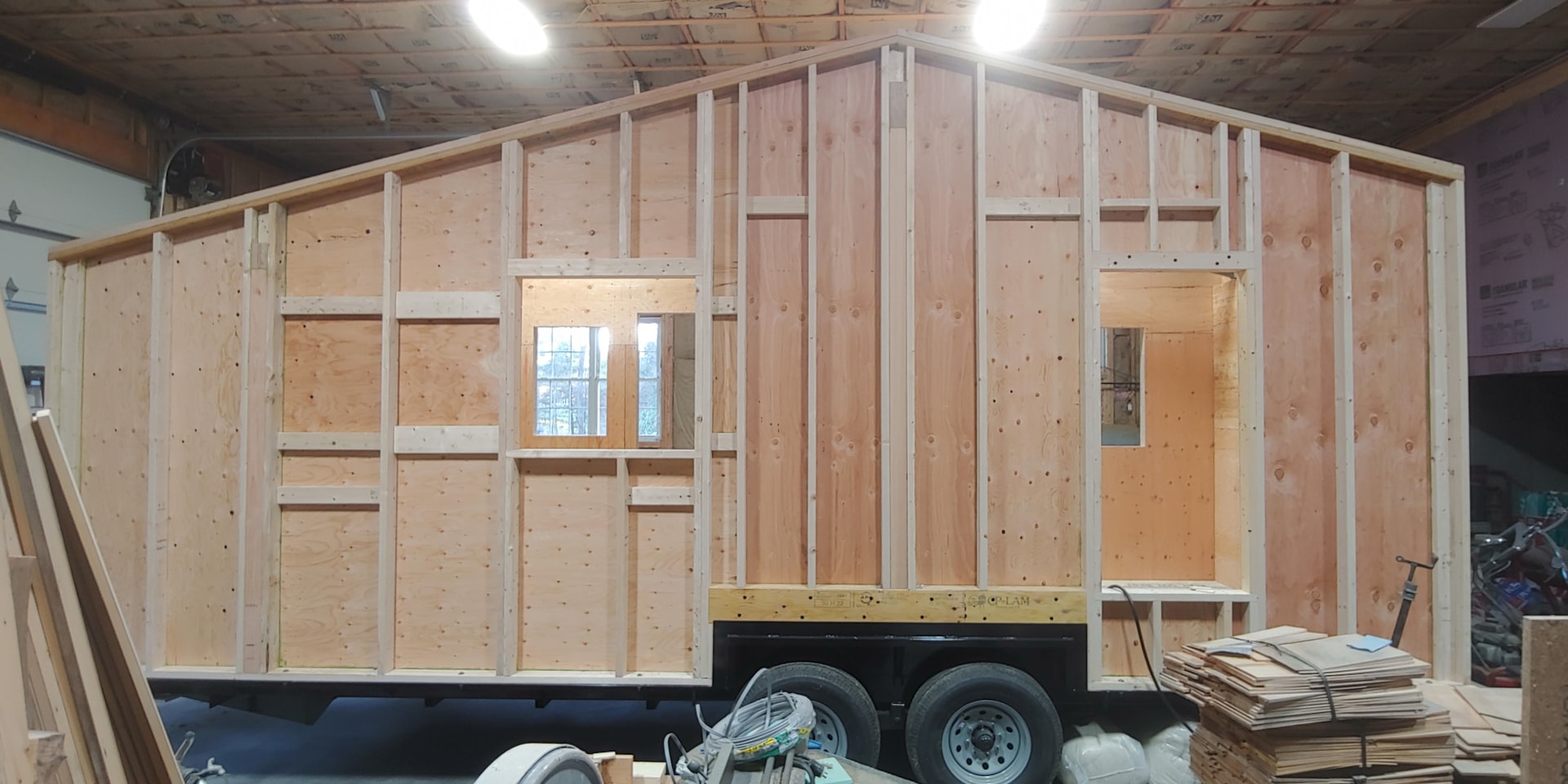 24' Engineered Tiny House Shell – Built on Purpose-Built 14k Trailer - Image 4 Thumbnail