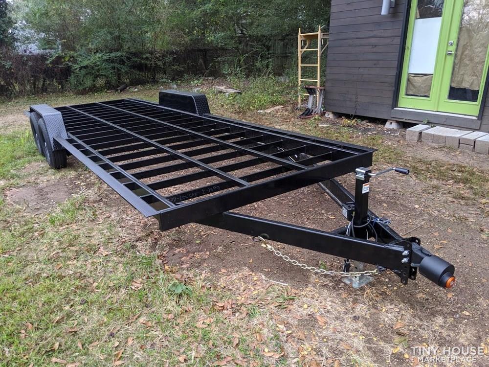 24' x 98" Official Tiny Home Builders Trailer with Drop Axles - Image 1 Thumbnail