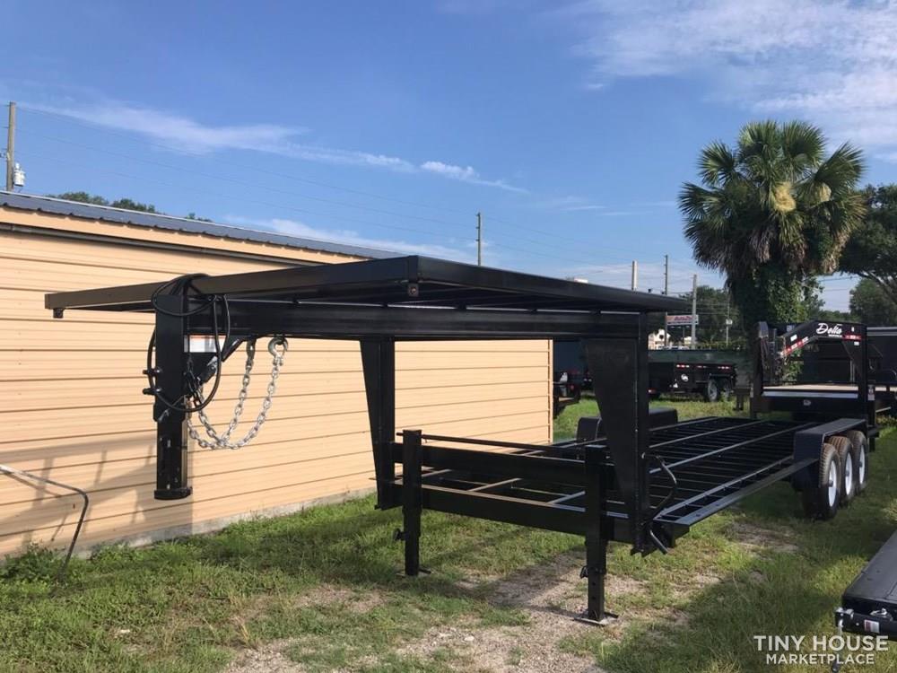 26'x 100" Gooseneck Official Tiny Home Builders Trailer - Image 1 Thumbnail