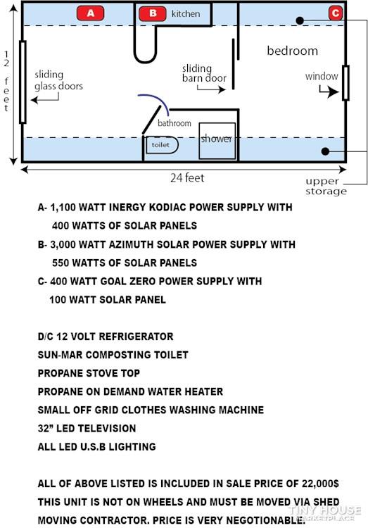 288 sq. ft tiny house off grid and completely solar! - Image 2 Thumbnail