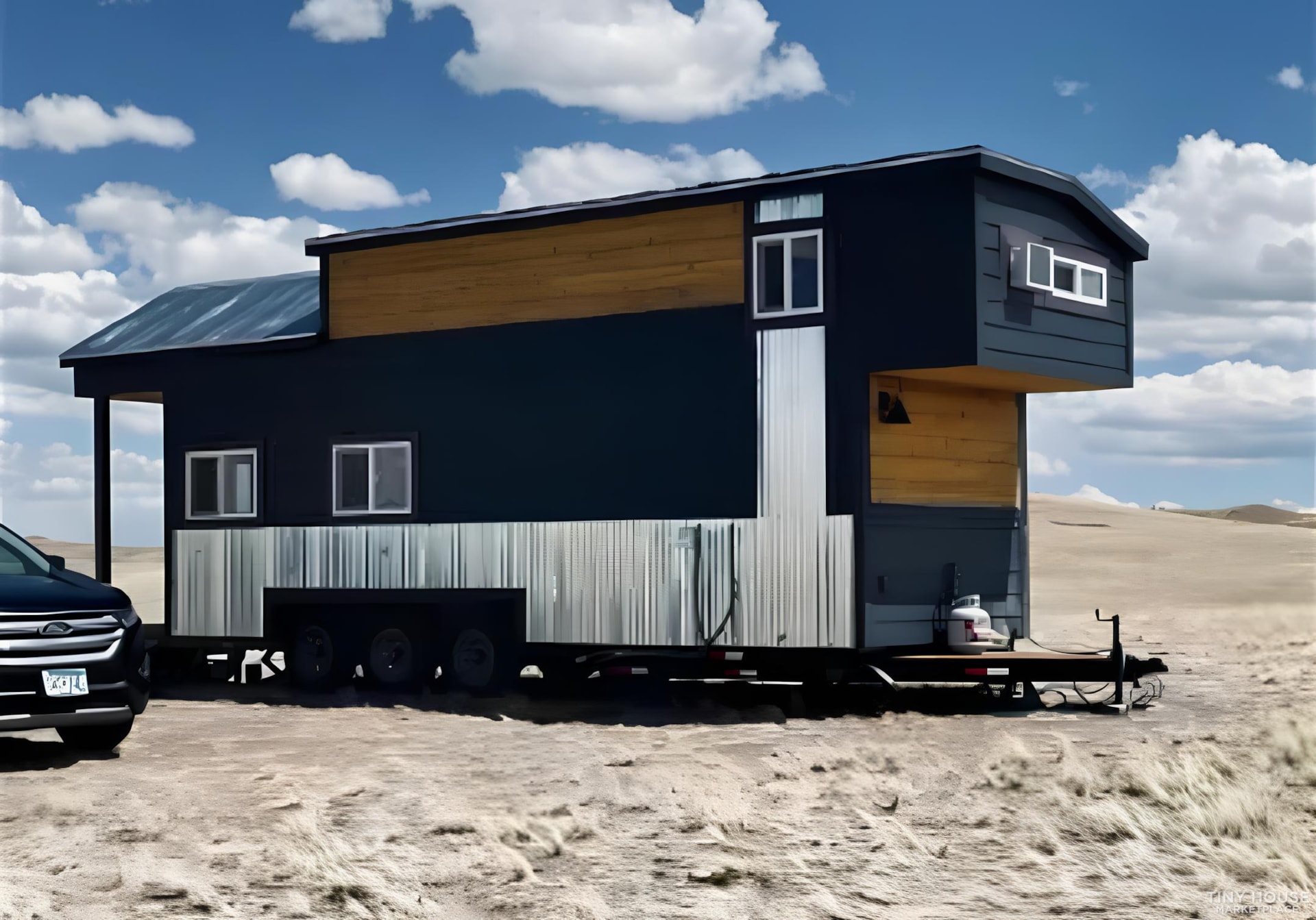 28x8ft New Tiny Home on Wheels Solar or Grid, 2 lofts Fully Loaded  - Image 1 Thumbnail