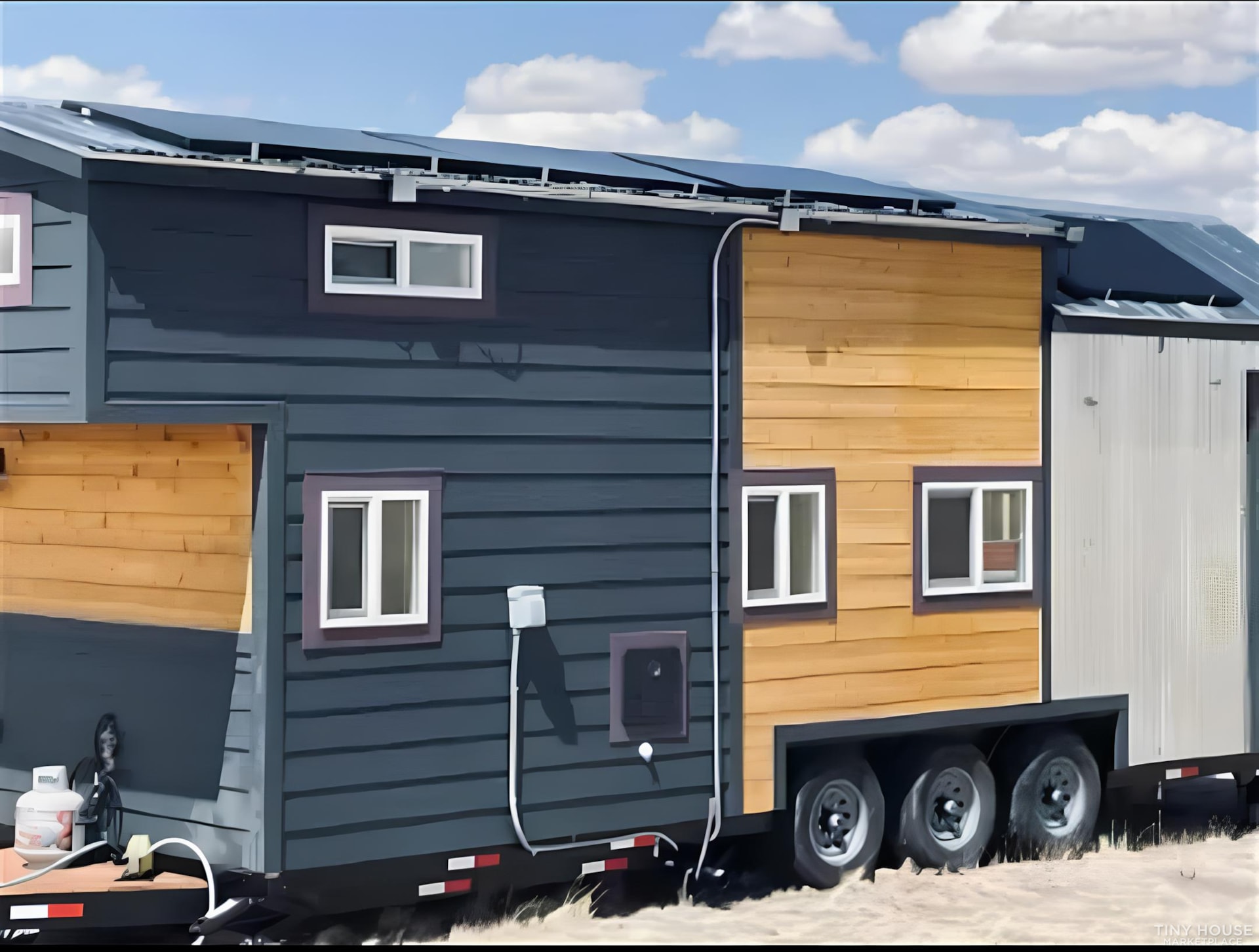 28x8ft New Tiny Home on Wheels Solar or Grid, 2 lofts Fully Loaded  - Image 2 Thumbnail
