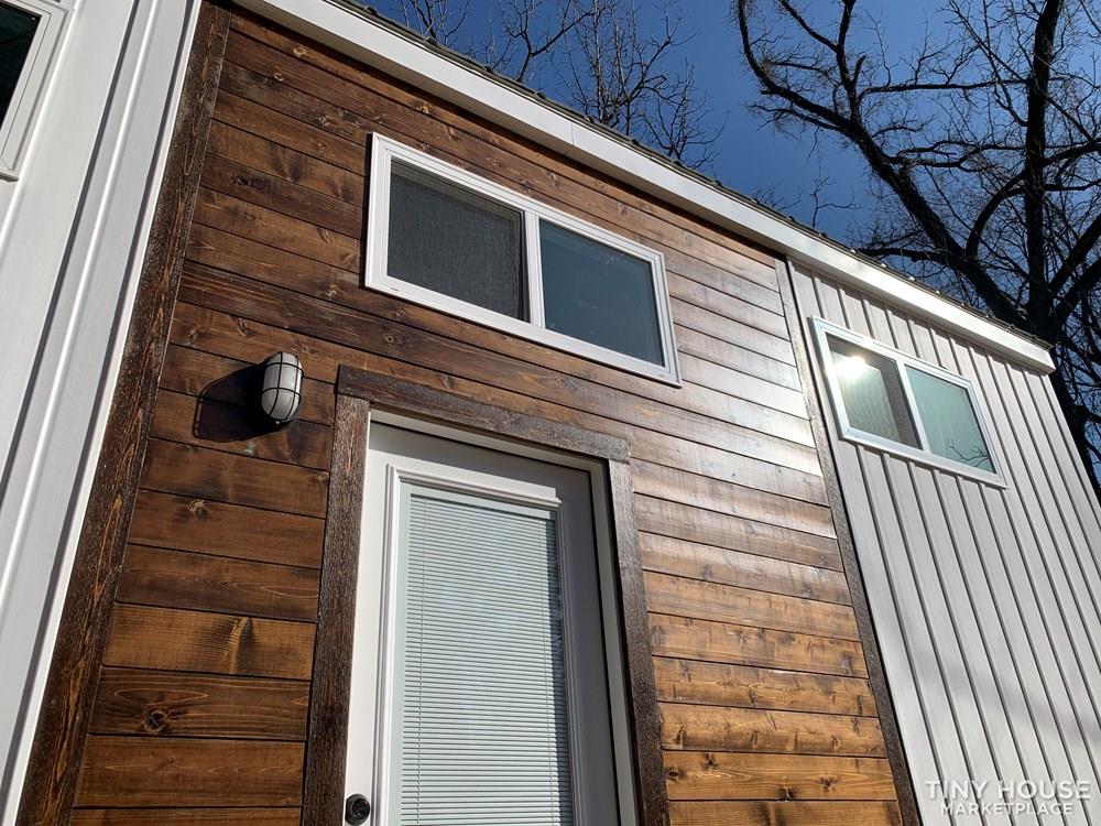 30ft Dual Loft Tiny House On Wheels - NOAH Stairs Porch Skirting - Image 3 Thumbnail