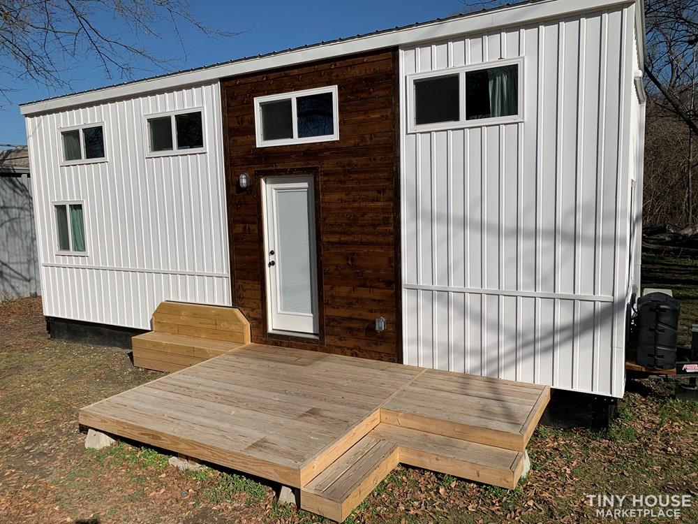 30ft Dual Loft Tiny House On Wheels - NOAH Stairs Porch Skirting - Image 4 Thumbnail