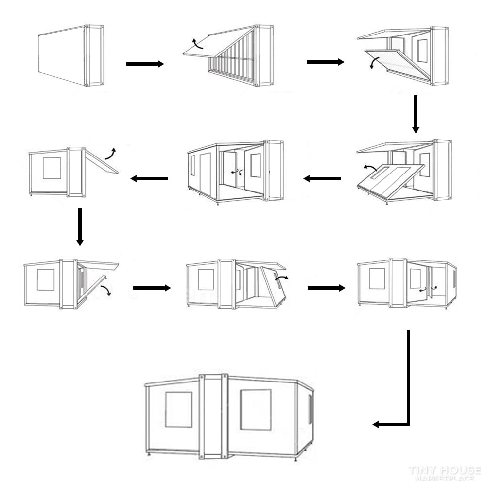 320 SqFt. Tiny Home 20x16 Tiny House with Floor Shelter Moular Home ADU - Image 4 Thumbnail