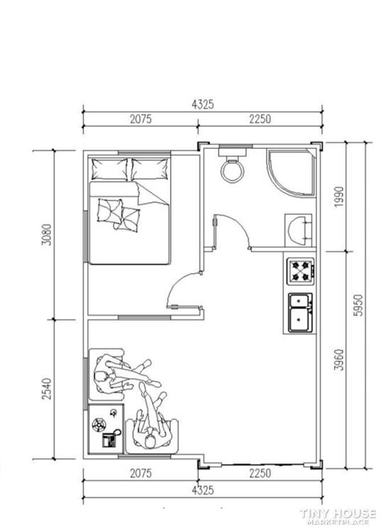 320 sqf 1 bedroom Tiny Home Foldable by HRH Consultants @$16,900 - Image 3 Thumbnail