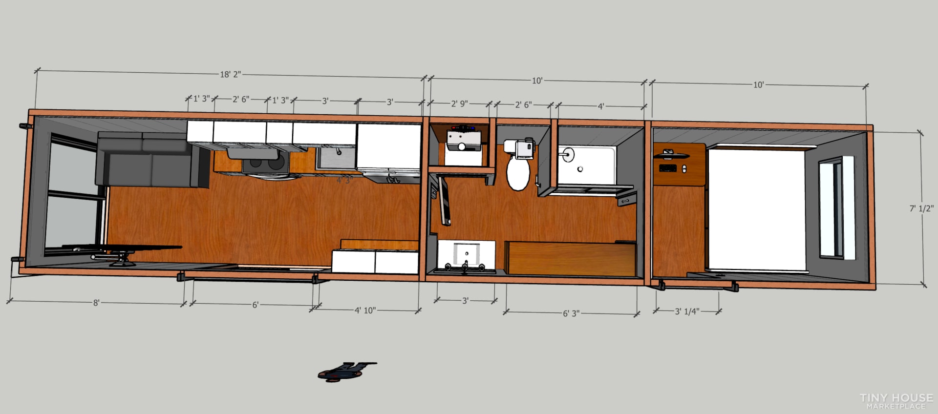 40' HC Container Home - Image 3 Thumbnail