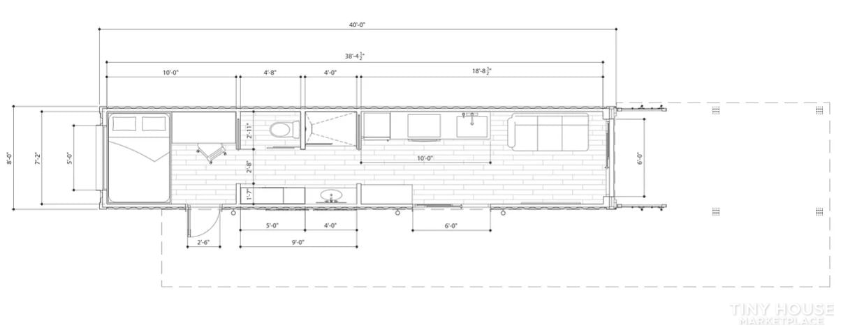 40ft Luxury Container Home - On Foundation or Trailer -We can deliver anywhere!  - Image 2 Thumbnail
