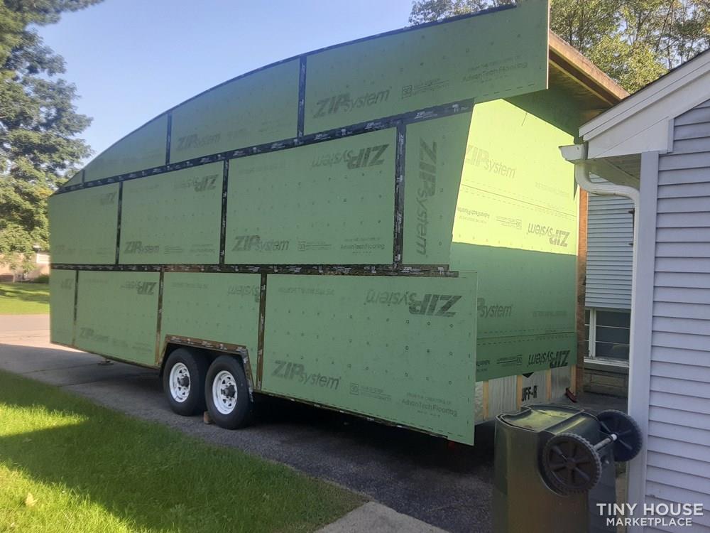24 x 8 Tiny House Shell with framed loft inside.  - Image 2 Thumbnail