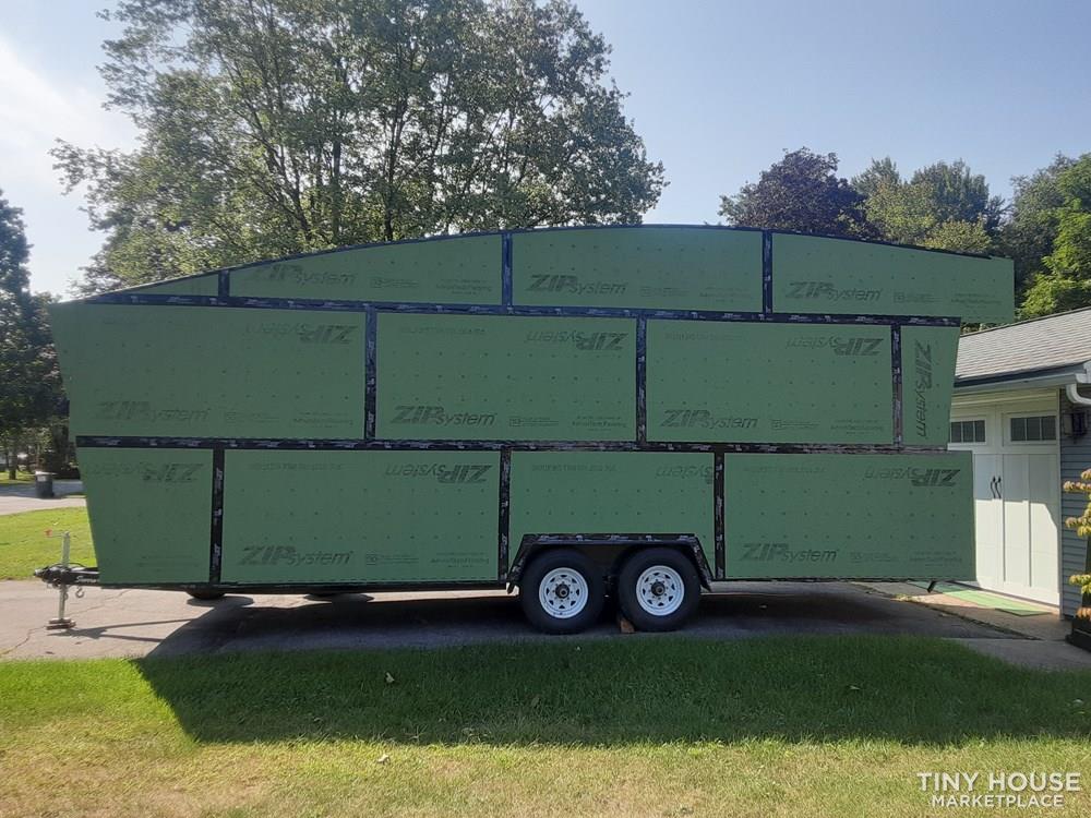 24 x 8 Tiny House Shell with framed loft inside. 