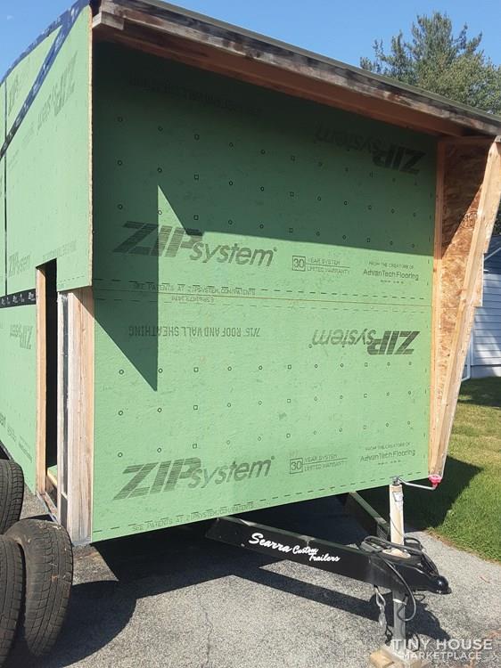 24 x 8 Tiny House Shell with framed loft inside.  - Image 3 Thumbnail