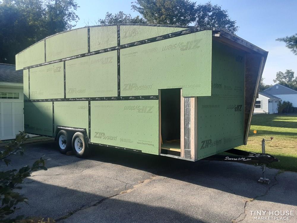 24 x 8 Tiny House Shell with framed loft inside.  - Image 4 Thumbnail