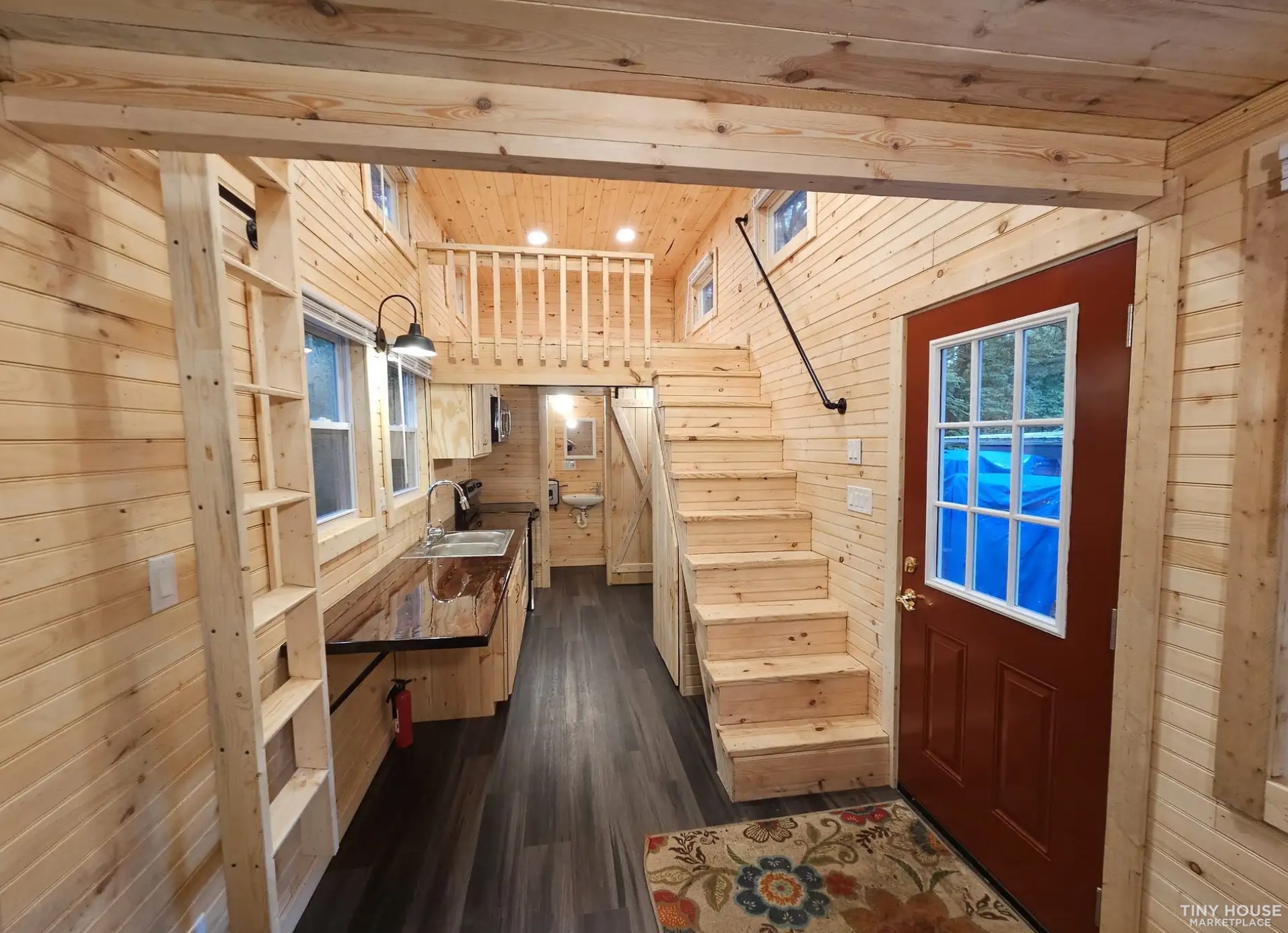 PRICE DROP! Very Spacious Dual Lofts! All-Pine 8.5Ft Wide x 24Ft Long Tiny Home! - Image 3 Thumbnail