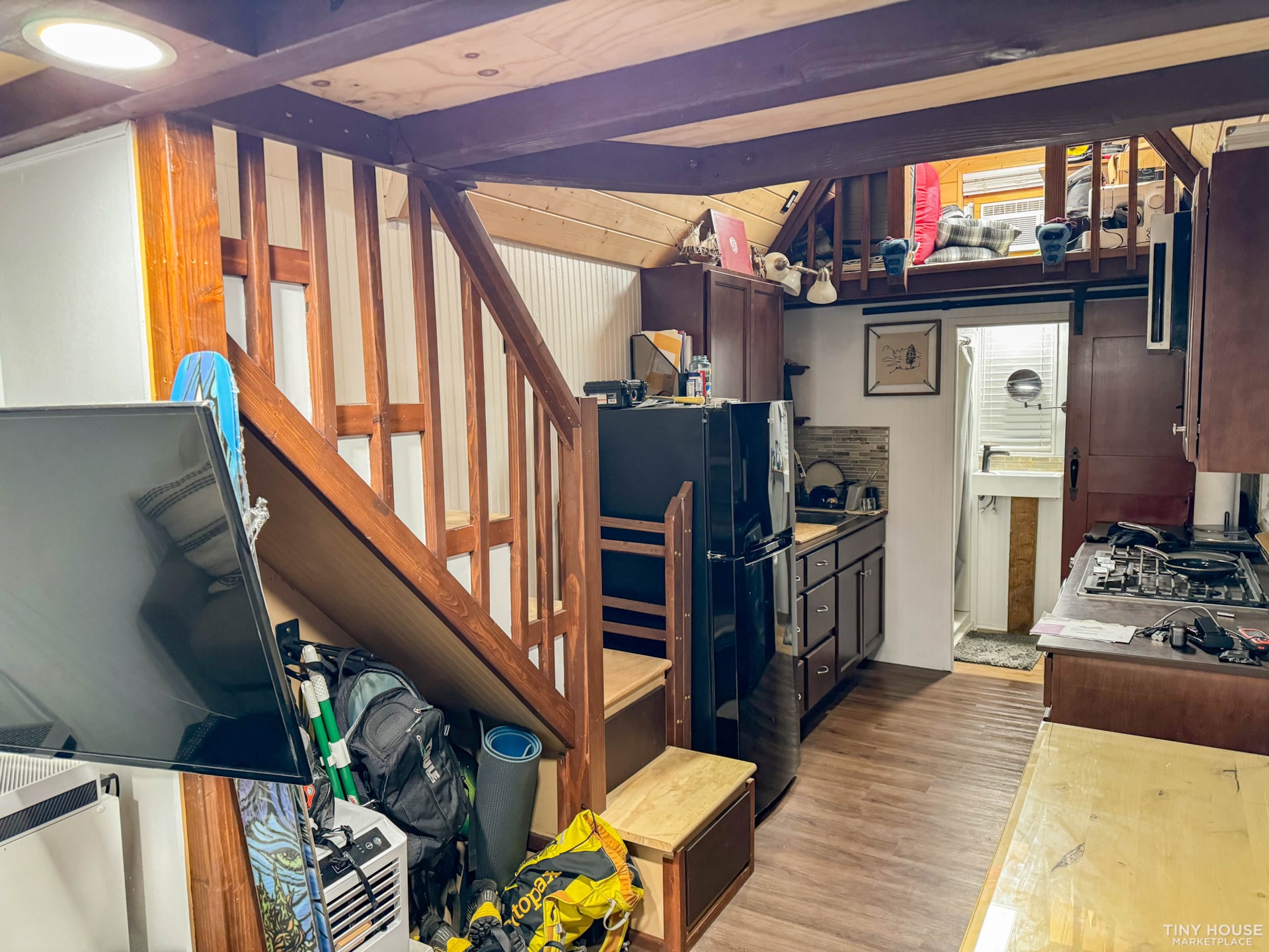 Beautiful 24ft Dual Loft Tiny House - Stairs, Full size stove, W/D, and more! - Image 3 Thumbnail