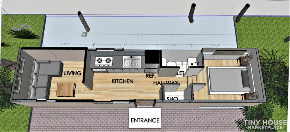 Beautiful New Tiny Home on a Trailer - Image 3 Thumbnail