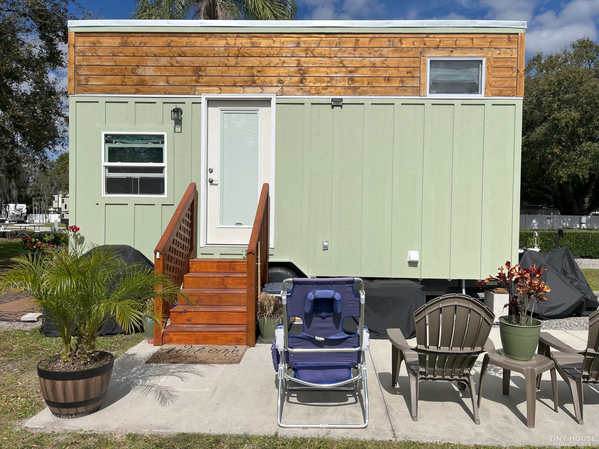 NEW PRICE! Charming, Move-In Ready Tiny House on Wheels For Sale