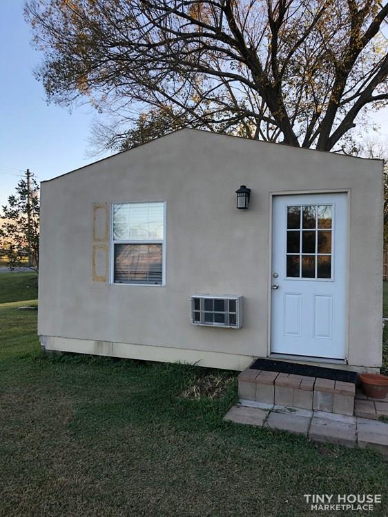 Container cottage, insulated sheetrocked/inside and stucco/insulated/out.