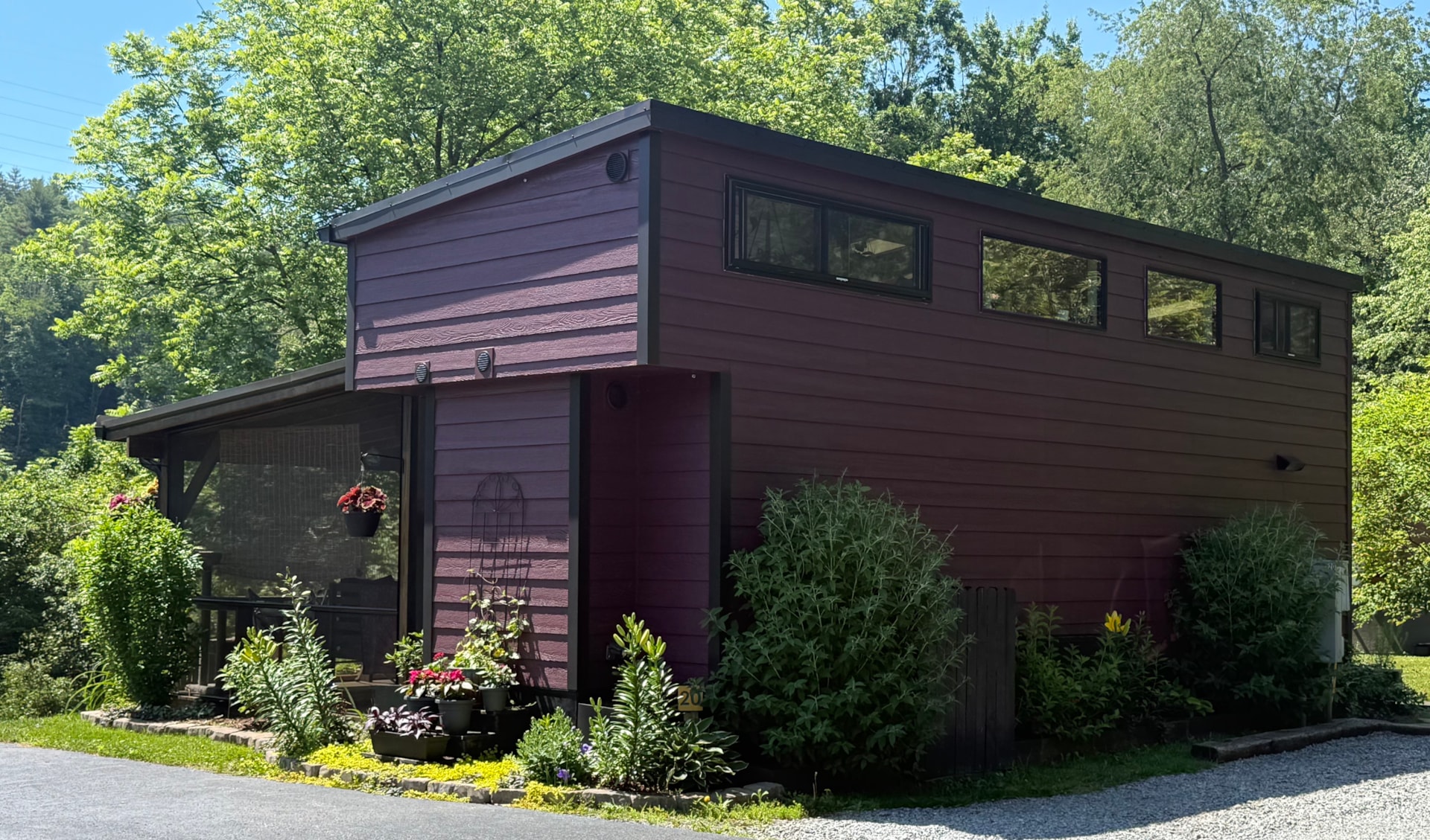 CREEKFRONT TINY HOME FOR SALE — ACONY BELL TINY HOME COMMUNITY 