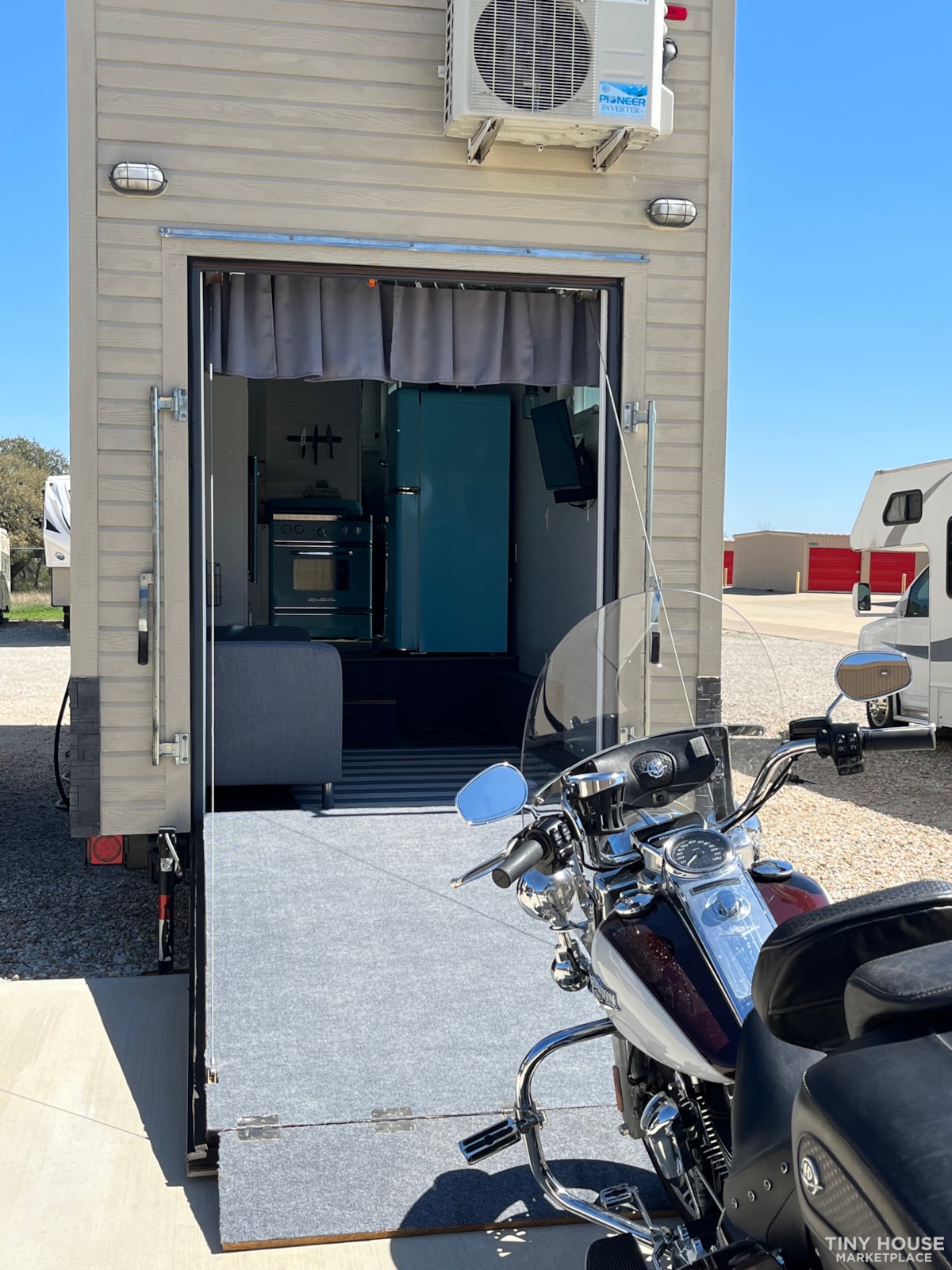 Off Grid Ready - Custom 35' Tiny Home on Wheels (Toy Hauler) - Image 3 Thumbnail