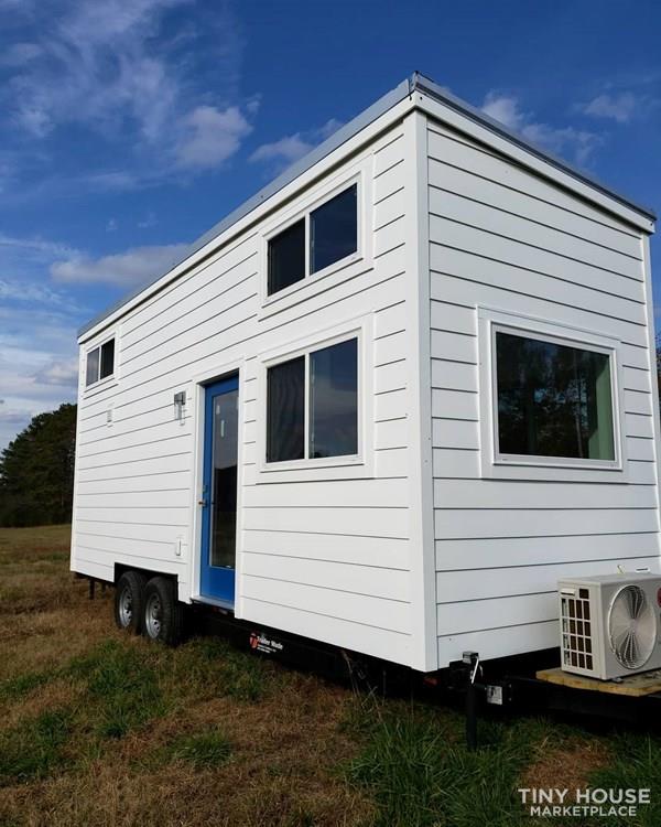 Custom Modern Farmhouse 24x8 Tiny house built by Wind River Tiny Homes 90% done - Image 2 Thumbnail