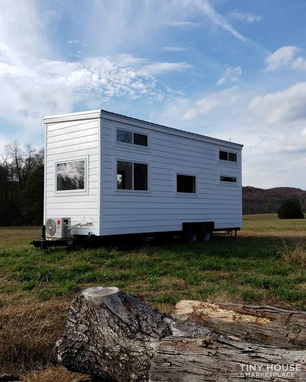 Custom Modern Farmhouse 24x8 Tiny house built by Wind River Tiny Homes 90% done - Image 3 Thumbnail