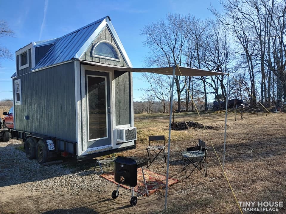  Custom Tiny house on Trailer with loft, Flush toilet, & Awning for Outdoor Life