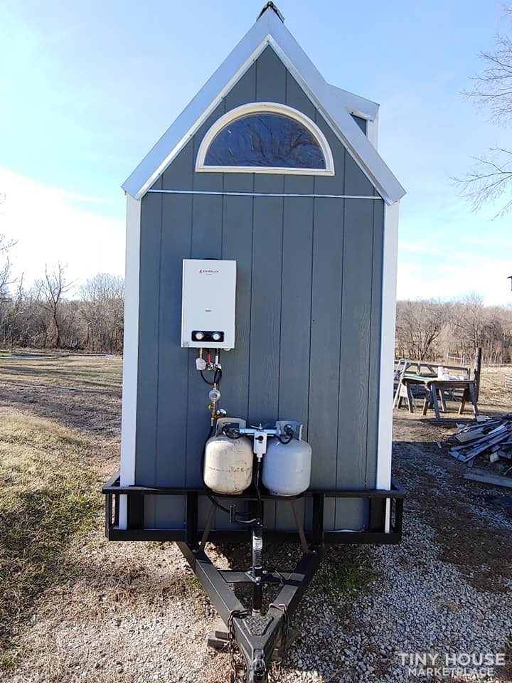  Custom Tiny house on Trailer with loft, Flush toilet, & Awning for Outdoor Life - Image 3 Thumbnail